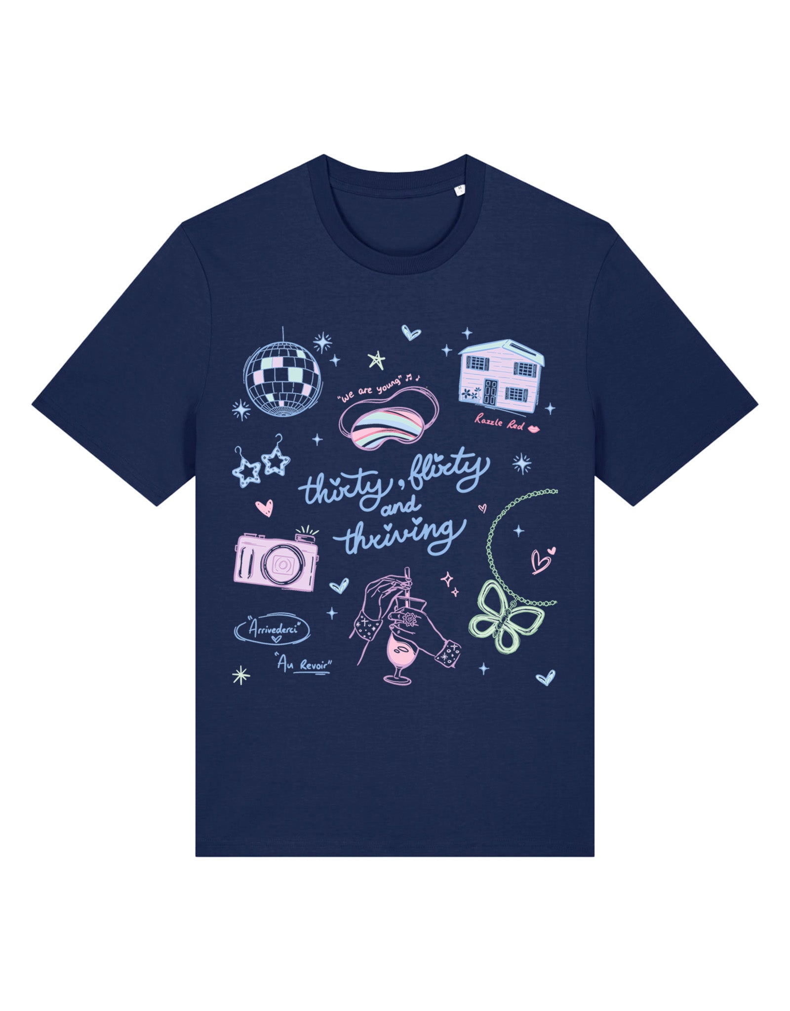 Thirty, Flirty & Thriving Printed Organic Cotton T-Shirt