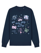 Thirty, Flirty & Thriving Printed Organic Cotton Sweatshirt