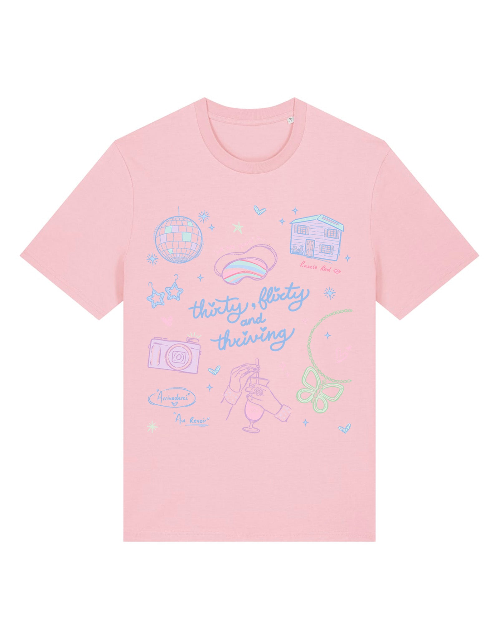 Thirty, Flirty & Thriving Printed Organic Cotton T-Shirt