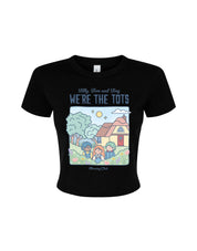 We're the Tots Printed Micro Rib Baby Tee