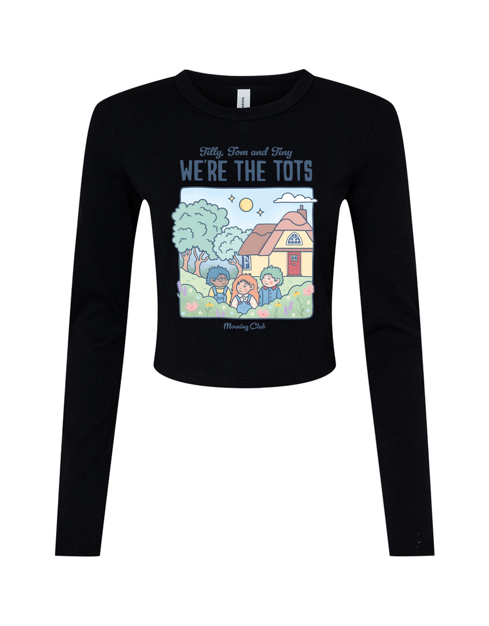 We're the Tots Printed Micro Rib Long Sleeved Tee