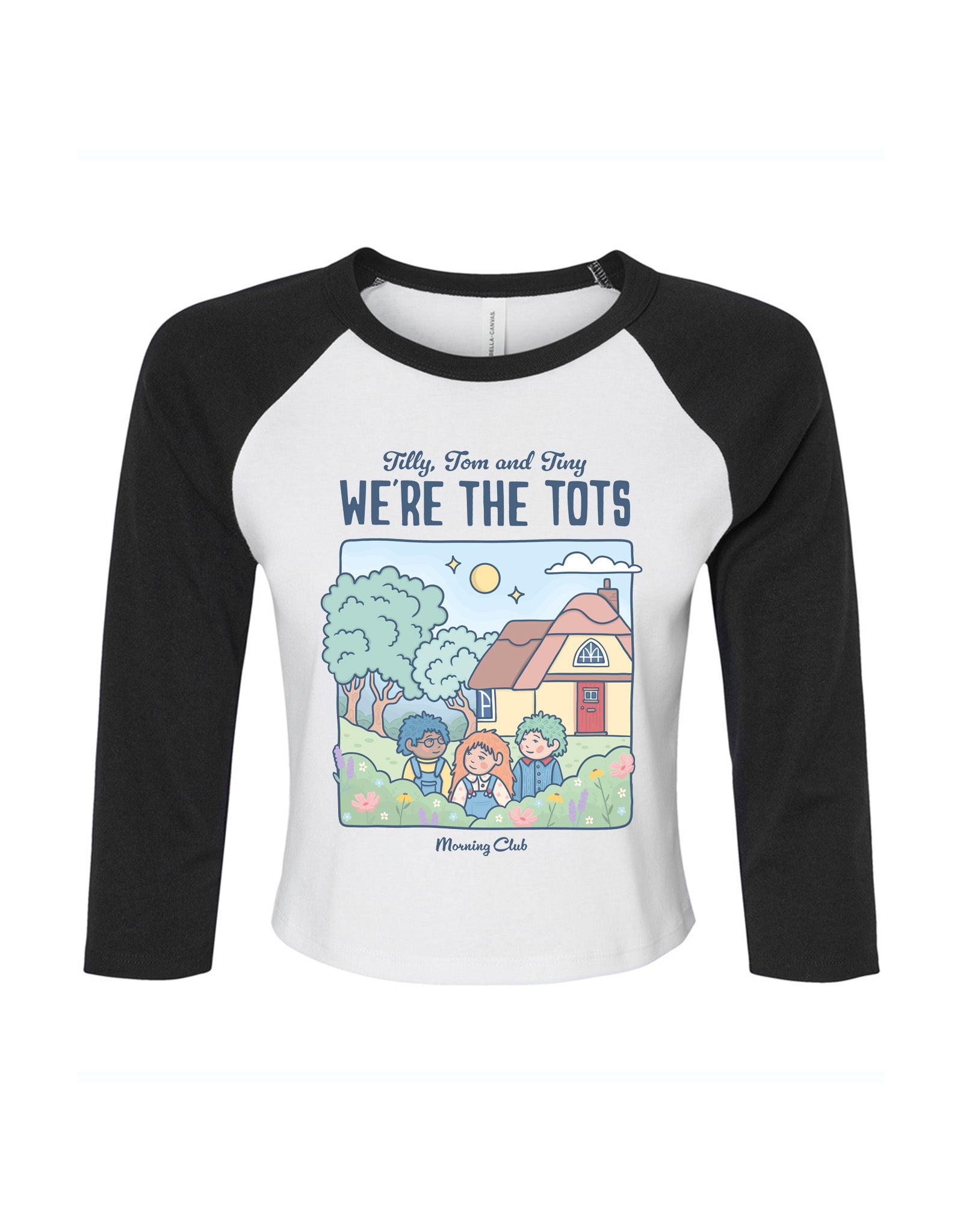 We're the Tots Printed Micro Rib 3/4 Sleeve Tee