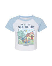We're the Tots Printed Micro Rib Raglan Baby Tee