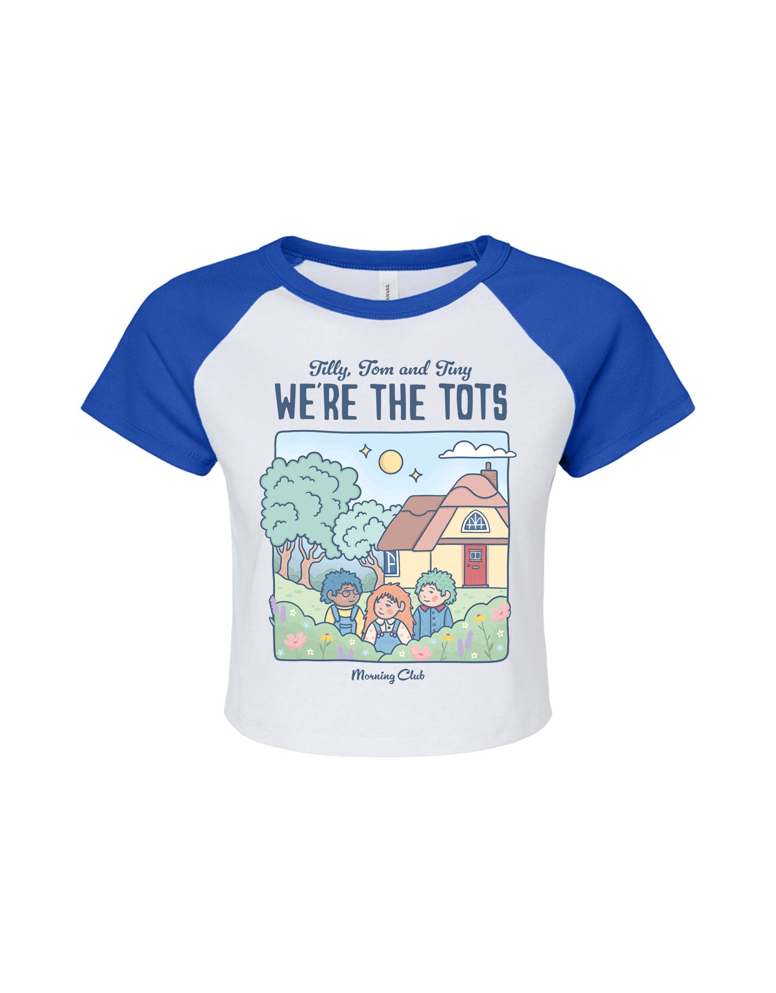 We're the Tots Printed Micro Rib Raglan Baby Tee