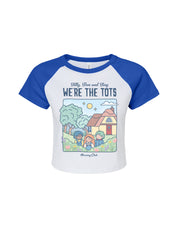 We're the Tots Printed Micro Rib Raglan Baby Tee