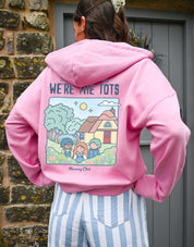 We're the Tots Printed Boxy Organic Cotton Zip Hoodie