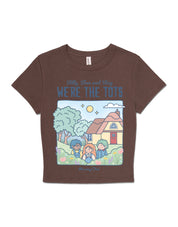 We're the Tots Printed Micro Rib Baby Tee