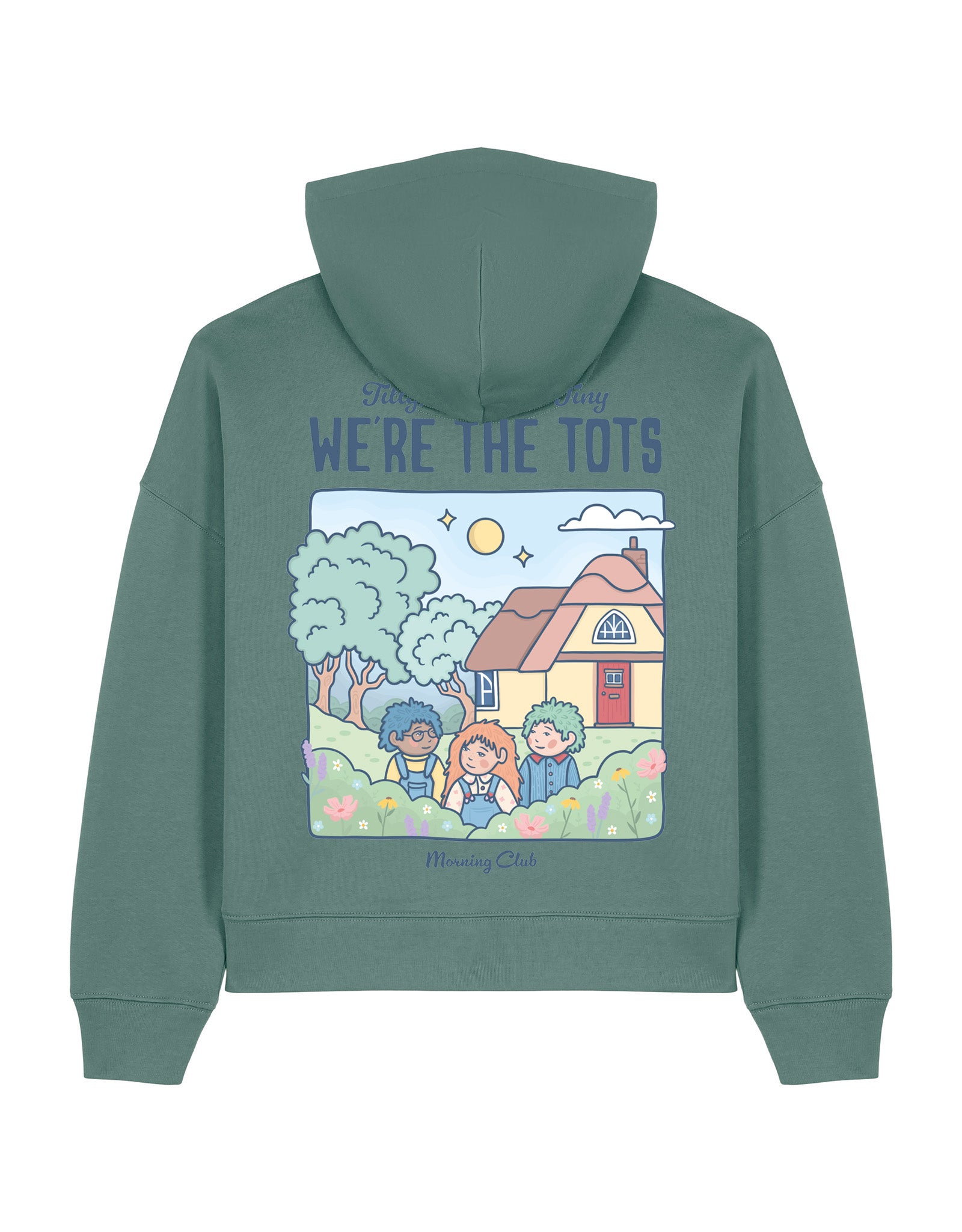 We're the Tots Printed Boxy Organic Cotton Hoodie