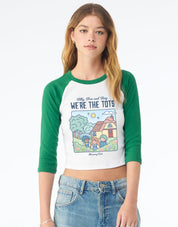 We're the Tots Printed Micro Rib 3/4 Sleeve Tee