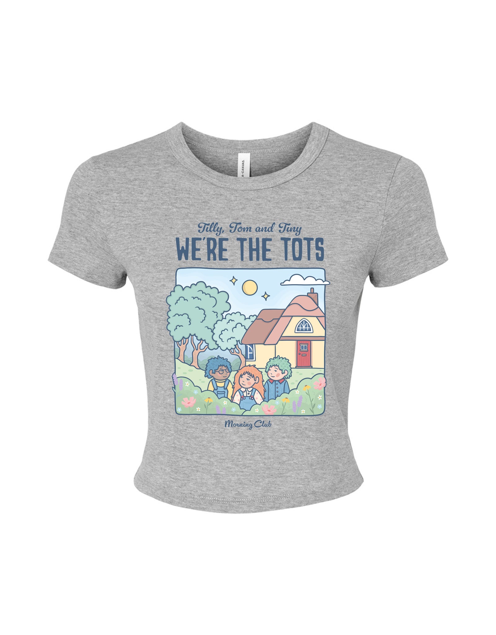 We're the Tots Printed Micro Rib Baby Tee