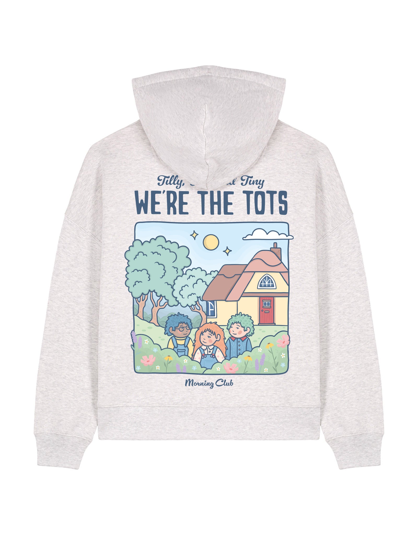 We're the Tots Printed Boxy Organic Cotton Hoodie