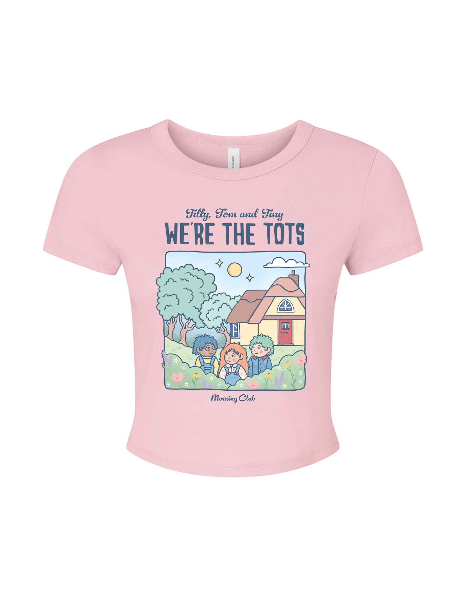 We're the Tots Printed Micro Rib Baby Tee