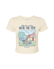 We're the Tots Printed Micro Rib Baby Tee
