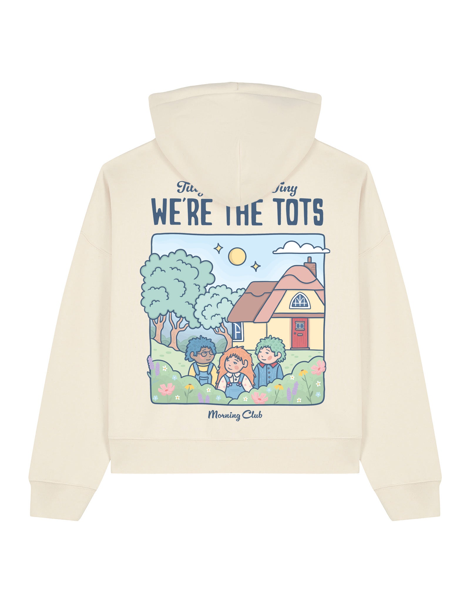 We're the Tots Printed Boxy Organic Cotton Hoodie