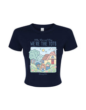 We're the Tots Printed Micro Rib Baby Tee