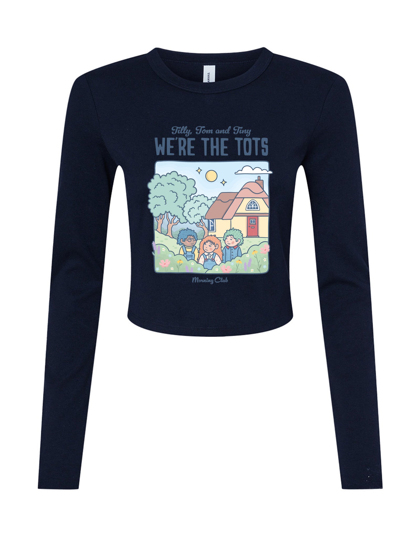 We're the Tots Printed Micro Rib Long Sleeved Tee