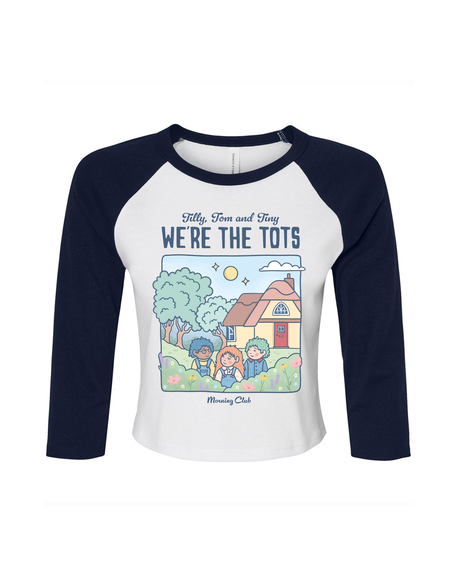 We're the Tots Printed Micro Rib 3/4 Sleeve Tee