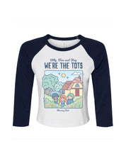 We're the Tots Printed Micro Rib 3/4 Sleeve Tee