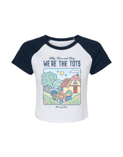 We're the Tots Printed Micro Rib Raglan Baby Tee