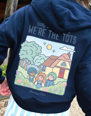 We're the Tots Printed Boxy Organic Cotton Zip Hoodie