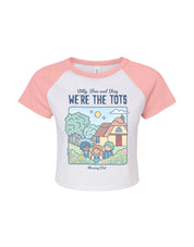We're the Tots Printed Micro Rib Raglan Baby Tee