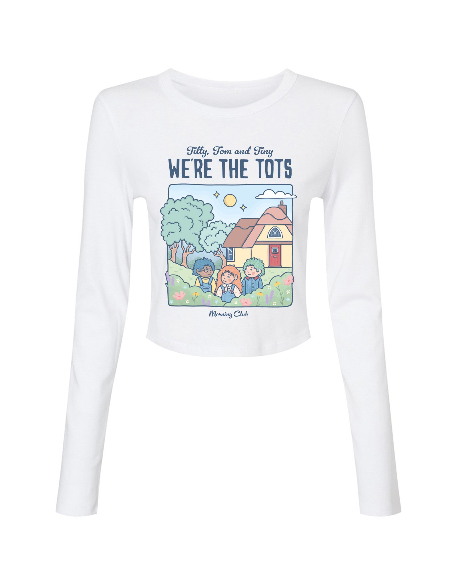 We're the Tots Printed Micro Rib Long Sleeved Tee