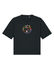 No Toys Left Behind Embroidered Boxy Organic Cotton Tee