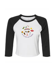 No Toys Left Behind Embroidered Micro Rib 3/4 Sleeve Tee