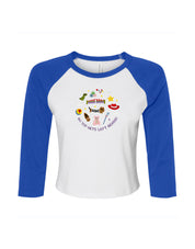 No Toys Left Behind Embroidered Micro Rib 3/4 Sleeve Tee