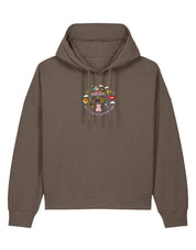 No Toys Left Behind Embroidered Boxy Organic Cotton Hoodie
