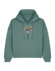 No Toys Left Behind Embroidered Boxy Organic Cotton Hoodie