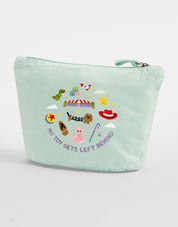 No Toys Left Behind Embroidered Accessory Bag