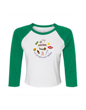 No Toys Left Behind Embroidered Micro Rib 3/4 Sleeve Tee