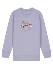No Toys Left Behind Embroidered Organic Cotton Childrens Sweatshirt