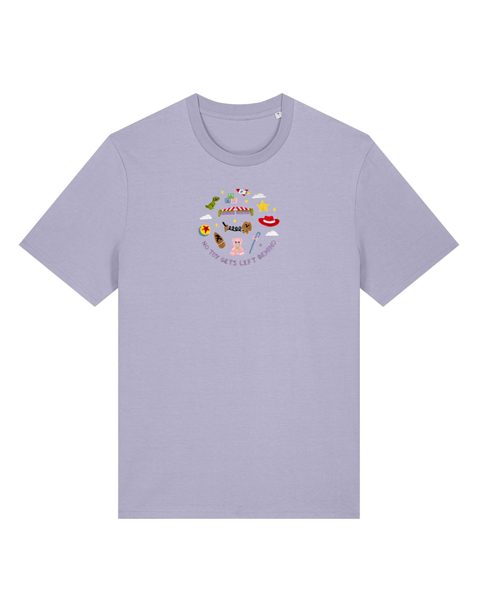 No Toys Left Behind Embroidered Organic Cotton T-Shirt