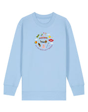 No Toys Left Behind Embroidered Organic Cotton Childrens Sweatshirt