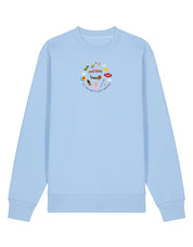 No Toys Left Behind Embroidered Organic Cotton Sweatshirt