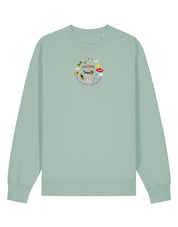 No Toys Left Behind Embroidered Organic Cotton Sweatshirt