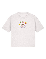 No Toys Left Behind Embroidered Boxy Organic Cotton Tee