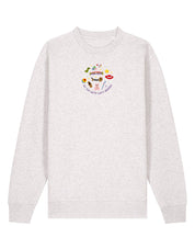 No Toys Left Behind Embroidered Organic Cotton Sweatshirt