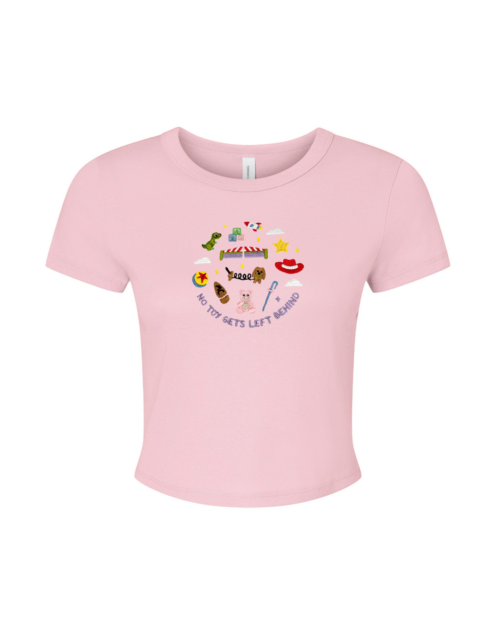No Toys Left Behind Embroidered Micro Rib Baby Tee