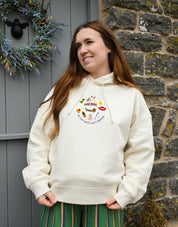 No Toys Left Behind Embroidered Boxy Organic Cotton Hoodie