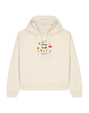 No Toys Left Behind Embroidered Boxy Organic Cotton Hoodie