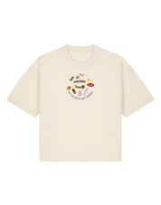 No Toys Left Behind Embroidered Boxy Organic Cotton Tee
