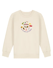 No Toys Left Behind Embroidered Organic Cotton Childrens Sweatshirt