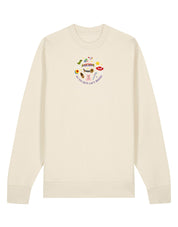 No Toys Left Behind Embroidered Organic Cotton Sweatshirt