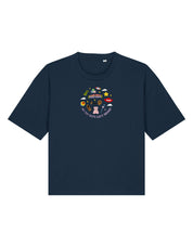 No Toys Left Behind Embroidered Boxy Organic Cotton Tee