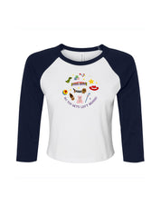 No Toys Left Behind Embroidered Micro Rib 3/4 Sleeve Tee