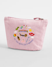 No Toys Left Behind Embroidered Accessory Bag