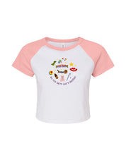 No Toys Left Behind Embroidered Micro Rib Raglan Baby Tee